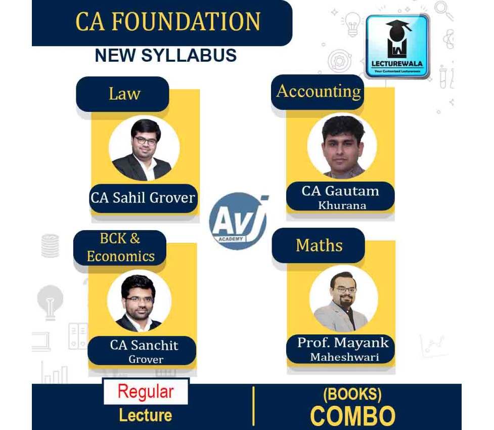 CA Foundation All Subject Books Study Material By CA Gautam Khurana